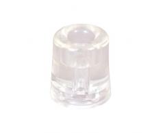 WAGNER design yourself Fermaporta VULKANO MEDIUM - Diametro Ø 31 x 34 mm I Fermaporta a pavimento / a muro da avvitare I Fermaporta trasparente in stile retro in gomma piena - 15206421