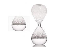 NOWAYTOSTART Bolla Creativa Sogno Clessidra,Canto Clessidra, Vetro Resistente al Calore borosilicato,Regalo di Compleanno di San,per Decorare Soggiorno Camera da Letto, Lavanda