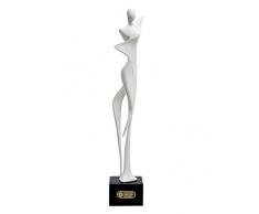 NENBOLEC Scultura Donna Statua Yoga Statuetta Decorative Resina Soprammobili Regali 42cm Bianco