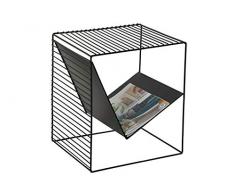 Item PORTARIVISTE TAVOLINO Salotto PORTAGIORNALI in Metallo per Studio Salotto