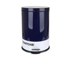 Balvi Pattumiera Pantone Colore Azzurro Bidone di 20L di capacità per la Cucina, Camera da Letto o LUfficio con Il Pedale Design Originale Perfetto per Il Riciclaggio Metallo 44x29,2x29,2 cm