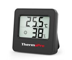 ThermoPro TP157 Termometro Ambiente Interno Casa, Igrometro Digitale Misuratore Umidità con Sensore Umidità e Temperatura per Camera Ufficio e Serra