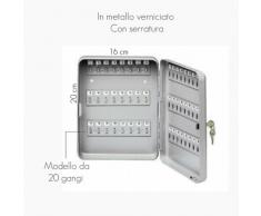 METALPLUS cassetta portachiavi da muro 20x16x7cm 20posti