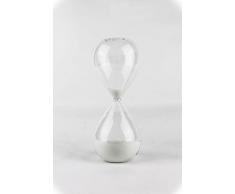 Lemonti Timeless Clessidra in vetro | 60 minuti in bianco | anche in 10/15/30/45/60 min | come decorazione per lufficio, la cucina e lora per i bambini..