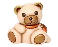 THUN® - Orso Teddy Rudy Piccolo con Coccinella Portafortuna - Animali Soprammobili da Collezione - Ceramica - I Classici