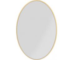 Kare Specchio Jetset Ovale, Oro, 94x64 cm