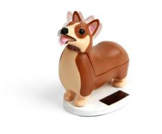 Kikkerland - Solar Dog, Soprammobile a forma di cane con la testa che si muove a energia solare