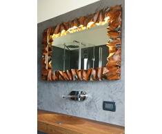 CORNICE DESIGN Specchio Foto FERRO BATTUTO con o senza LED Personalizzata 850