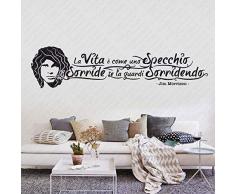 Adesivi Murali Wall Stickers frasi e citazioni sulla Cucina. Aforismi sul cucinare Bisogna innamorarsi dei prodotti e poi delle persone che li cucinano | Gigio Store ©