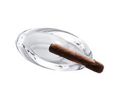 Pasabahce - Posacenere in Cristallo per Cortile, Fatto a Mano, per Esterni, Interni, casa, Ufficio, Hotel, Piscina, Ristorante, Oval