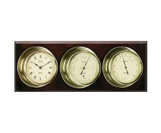 Nauticalia Thames - Set di barometro/igrometro, Ottone, 15 cm