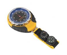 BYARSS Barometro Altimetro, 4 in 1 Mini Bussola Digitale Altimetro Termometro Barometro per Campeggio allaperto