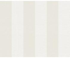 A.S. Cration Libert 314055shabby Chic carta da parati 10,05 x 0,53 m, beige/bianco
