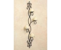 Boltze Candelabro da Parete di Montaggio per 4 Candele, candelieri della Parete, Candeliere, Altezza 93 cm, 1 PZ.