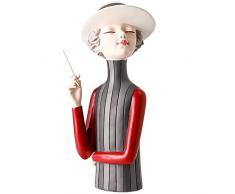 KILCVEM Soprammobili Moderni - Design Scultura Serie Ragazza Bolla - Arredo Statuette Decorative Casa - Statua Resina Creativa Figura Ornamento per Soggiorno Ufficio,Modern Girl