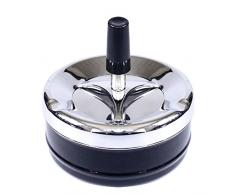 Posacenere, Posacenere Decorazione Della Casa, Portacenere Rotante Rotondo In ABS Metallico Resistente Allusura, Posacenere Fumo Chiuso Antivento Per Soggiorno Camera Hotel