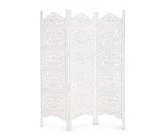 PARAVENTO 3A KIRAN BIANCO ANTICATO