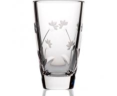 Vaso da fiori, vaso, vaso cristallo "MARGARETTA", trasparente, 15 cm, cristallo al piombo, stile moderno (GERMAN CRYSTAL powered by CRISTALICA)