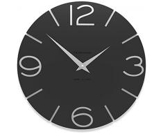 CalleaDesign 30 cm Orologio da Parete Smile Nero