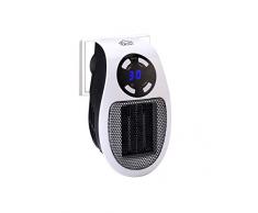 LA STUFETTA Dcg Mini Termoventilatore elettrico ceramico 500W a basso consumo, si attacca direttamente alla presa