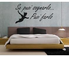wall stickers Adesivo murale "Se puoi sognarlo ......." frasi, desideri, love - (57cm x 27cm) - adesivi murali decorazioni interni by tshirteria