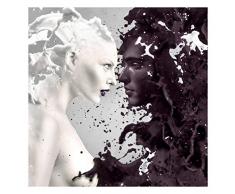 Bilderwelten Carta da parati - Milk & Coffee - Carta da Parati Quadrata Fotomurali tessuto non tessuto Fotomurale tappezzeria 3D murale design moderna, Dimensione AxL: 192cm x 192cm