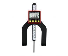 Aggiornamento Digital Profondimetro LCD Misuratori di Altezza Calibro Calibro Con Piedi Magnetici Per Tavoli Router Strumenti di Misura Del Legno Strumento di Misurazione Del Profondimetro Digitale