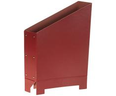 Leitz Portariviste con Dorso da 80 mm, Formato A4, Cartone, Confezione piatta, Rosso, 24230025