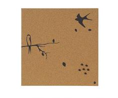 Bi-Office SF751267397 Bacheca nera Swallow 03 in Sughero, 40x40