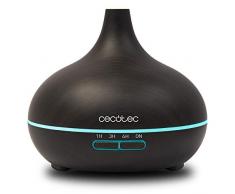 Cecotec Pure Aroma 300 Yin. Umidificatore ultrasonico e diffusore di aroma da 300 ml. Timer da 10 ore. 7 colori LED. Funzione aromaterapia. Ultra silenzioso.