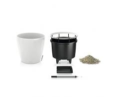 Lechuza Set completo Vaso Classico Premium 21, Colore bianco lucido
