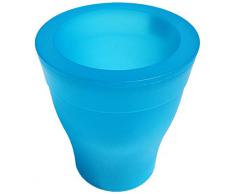 Outlook Design V972A00068 Light Bloom Vaso con Luce LED, Blu