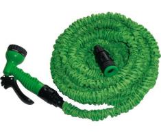 BP Irrigazione Tubo allungabile tra 5 e 15 m con connessioni e premere 7 gett