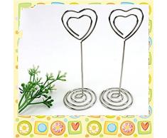 JZK 20 Cuore segnaposto mollette porta memo foto clip segnatavolo per bomboniera matrimonio nascita battesimo compleanno Natale comunione