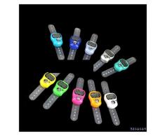 liuchenmaoyi Pedometro 10 pz Punto Indicatore E Row Contatore LCD Elettronico Cifre Contatore Tally 10 Colori Podometri per passi e miglia