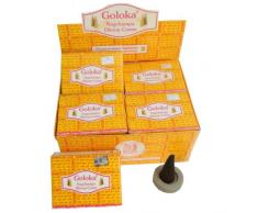 120 Coni dincenso Goloka Nag Champa 12 scatole incenso indiano