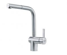 Franke - Rubinetto per lavello da cucina con beccuccio estraibile Atlas NEO, in acciaio INOX,115.0521.439 colore: Grigio