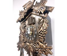 WALPLUS Orologio Da Parete Orologio a cucù Moderno Home Decor Decorazione Della Strofa Classico Cucina Soggiorno Casa Cucù Vintage Marrone 20.2x37cm