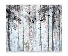 murando Carta da parati Legno ottico 300x210 cm Fotomurali in TNT Murale alla moda Decorazione da Muro XXL Poster Gigante Design Carta per pareti Bosco Foresta Ucello f-C-0187-a-a