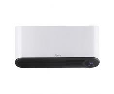 ARDES | AR4W05P PARETO FLEX Termoventilatore Ceramico da Parete 2000W Waterproof, Termoventilatore da Bagno Programmabile Timer 12 Ore, Pannello Ceramica Bianco Smart con Magic Display Digitale LED