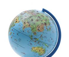 Tecnodidattica 0316MISAIT0BB0DB - Mappamondo, 16 cm, Mini Safari