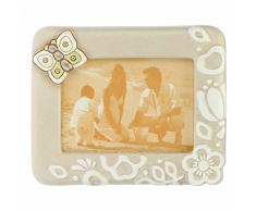 THUN - Portafoto - Linea Prestige - Living, Arredare la Casa - Idea Regalo - Ceramica, Telaio in Legno di Pino, Vetro - 20,4x2x25,1 cm h; Formato Foto 12,2x 17 cm