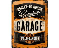 Targa in Metallo Nostalgic-Art 23126 30 x 40 cm da Appendere Soggetto: Harley-Davidson