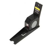 Metro a nastro, altezza 2 m, portatile, retrattile, altezza della crescita, altimetro, per il corpo a casa, strumento montato a parete, metro a nastro retrattile, per adulti e bambini (nero)