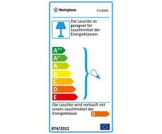 Westinghouse Lighting 7214040, Ventilatore Da Soffitto Con Cinque Pale Per Interni, Metallo, 80 Watts, Alogena, Bianco, 132 X 132 X 36 Cm