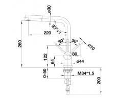 Blanco, Miscelatore per lavello, alta pressione, acciaio satinato - 518716