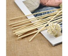 Esnow 120 pezzi bastoncini di diffusore di olio di legno di Reed Sostituzione bastoni da bastoncino di rattan per profumo di aroma, 9,45 pollici