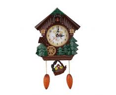 Dekaim Wall Colok, Orologio a cucù Casa sullalbero Orologio da Parete Art Decorazione Vintage per la casa