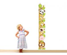 ufengke® Cartone Animato Gatto Leone Panda Adesivi Murali Con Metri (0-180 Cm), Camera dei Bambini Vivai Adesivi da Parete Removibili/Stickers Murali/Decorazione Murale