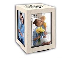 Zep GLG15 Cubo Portafoto Norman Big, Rotante In Legno